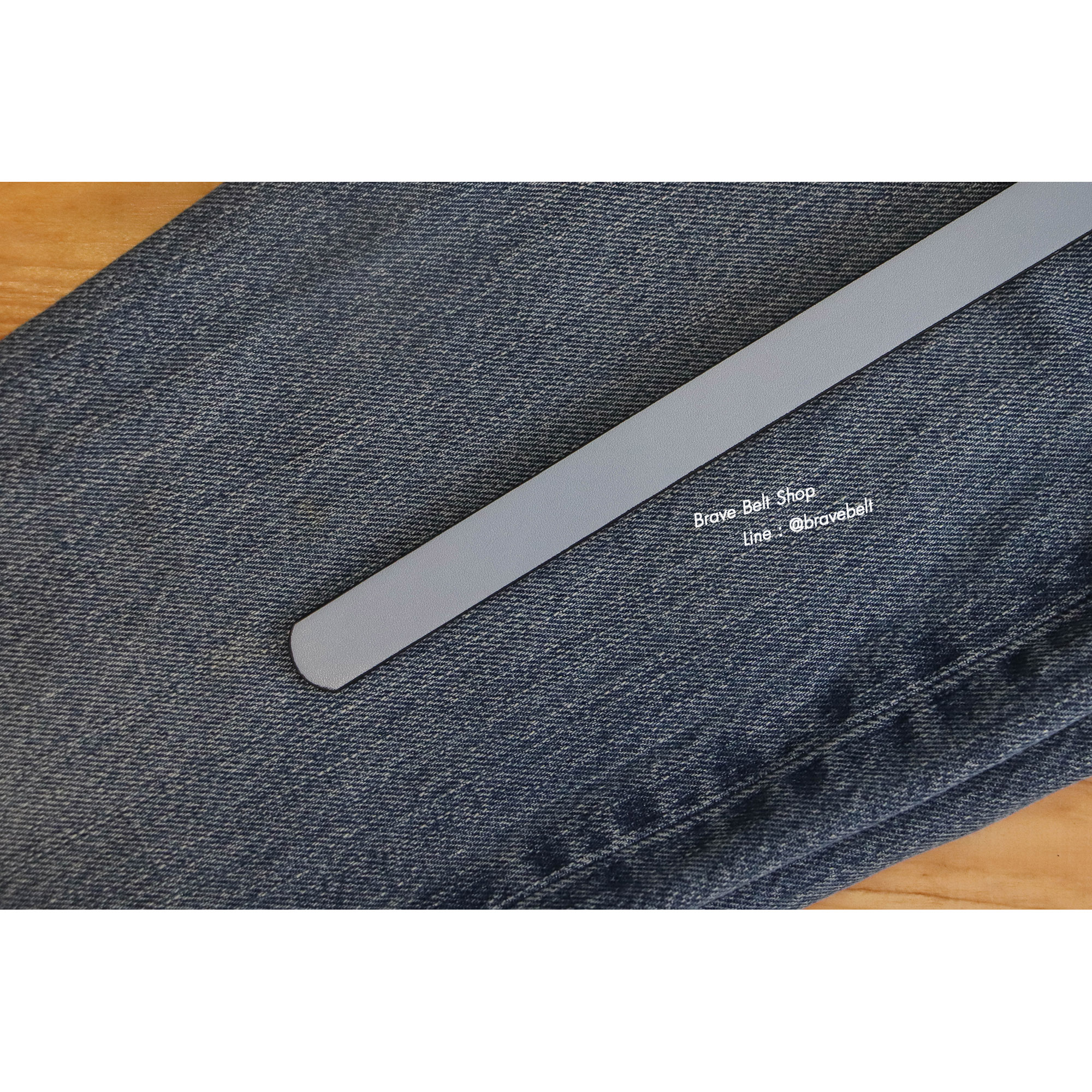 เข็มขัดแฟชั่นสีพาลเทลฟ้าสวยน่ารัก