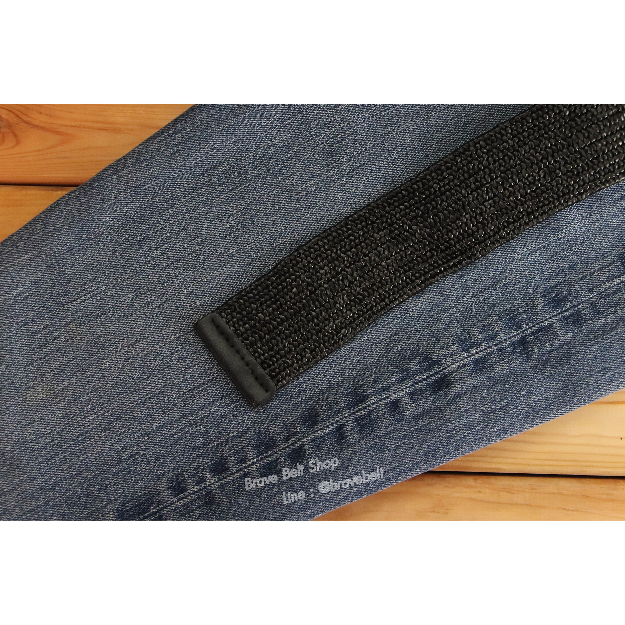 เข็มขัดสานเส้นใหญ่ผู้หญิงแบบไนล่อน