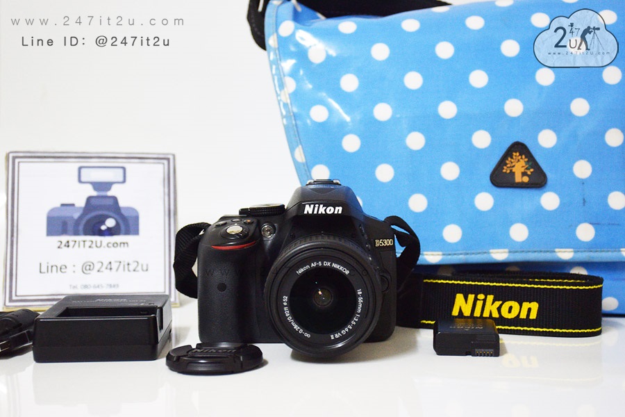 กล้อง Nikon D5300 + เลนส์ 18-55 mm f3.5-5.6 G II
