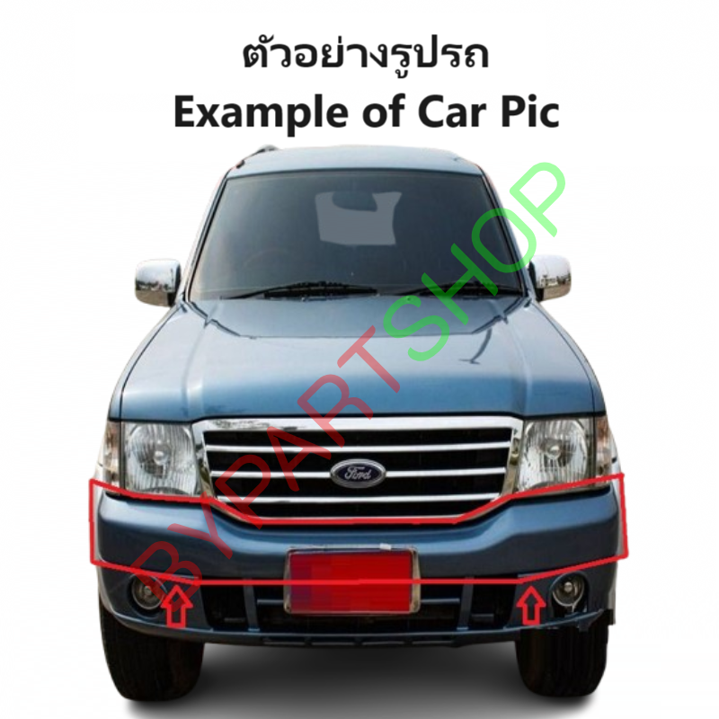 กันชนหน้า FORD EVEREST(ฟอร์ด เอเวอร์เรส) โฉมที่1 เหล็กดำ(ไปทำสีเอง) ปี2003-2006 (รหัส:FORD'03ดำ)