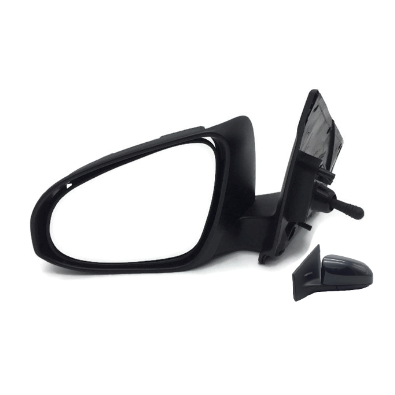 กระจกมองข้าง TOYOTA VIOS(วีออส) Gen3 รุ่นปรับมือ(ปรับใน) สีดำ(งานไม่ทำสี) ปี2013-2022 -ราคาต่อข้าง-