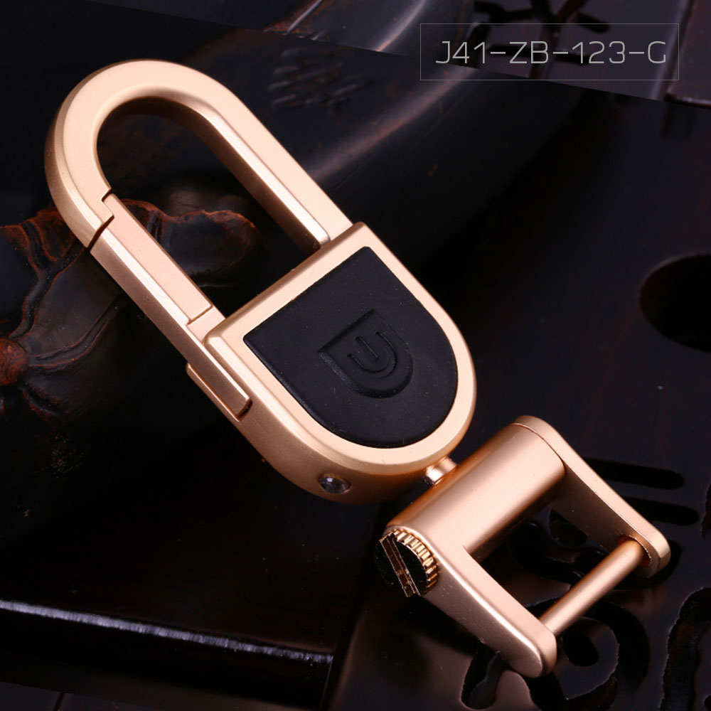 JOBON พวงกุญแจ เกรดพรีเมี่ยม 2 in 1 ล๊อกแบบขันน๊อต + ไฟฉายในตัว หนาพิเศษ