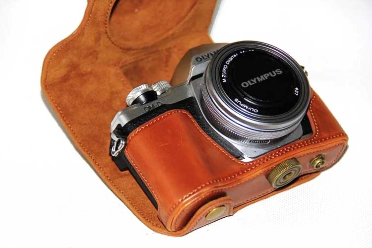 Bag Leather Case For olympus EM10 II