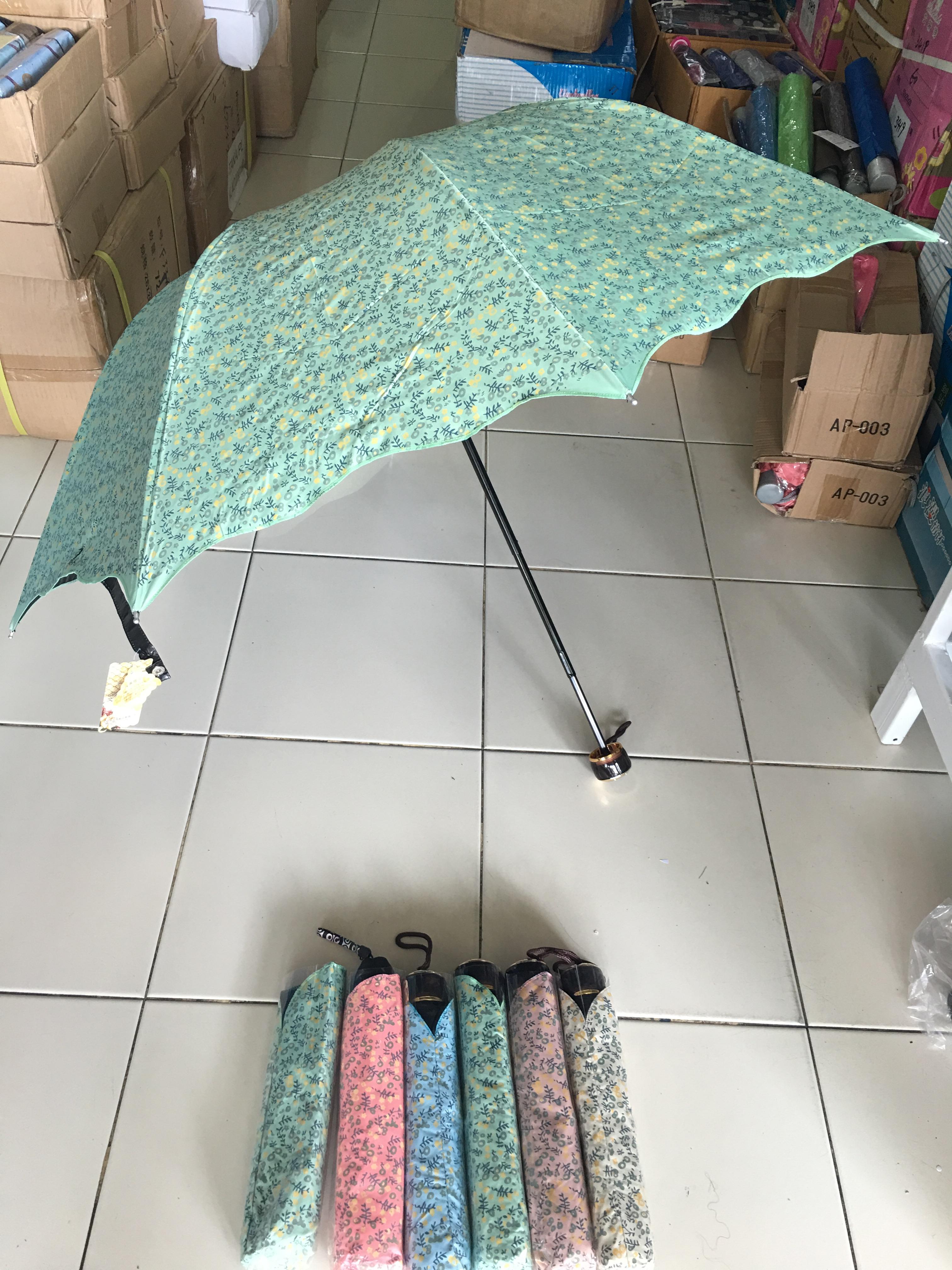 ร่มโค้งแฟชั่นยูวีสีดำ รหัส 4309D