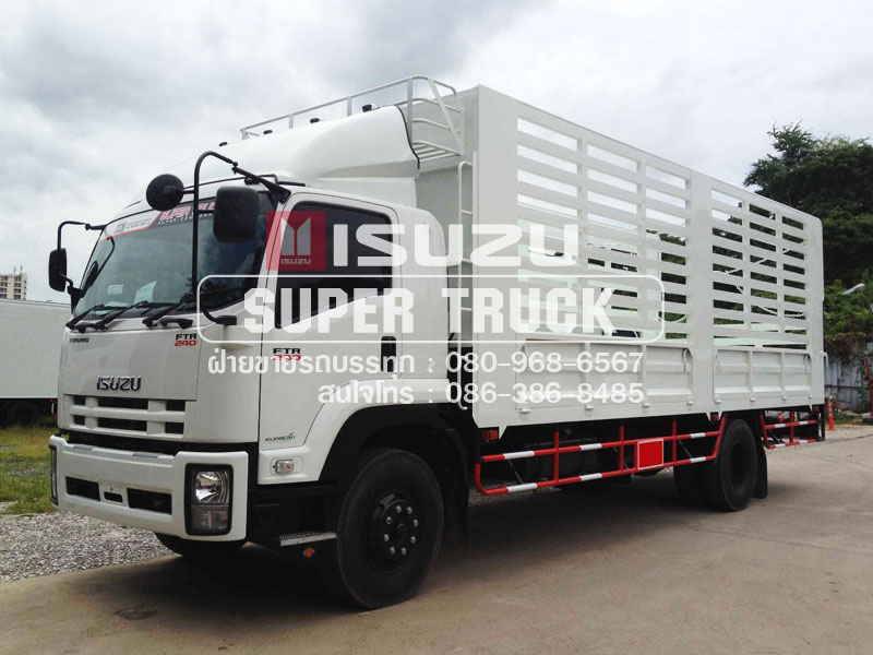 ISUZU FTR 240 แบบกระบะคอก (ช่วงต่อยาว 7.6เมตร)