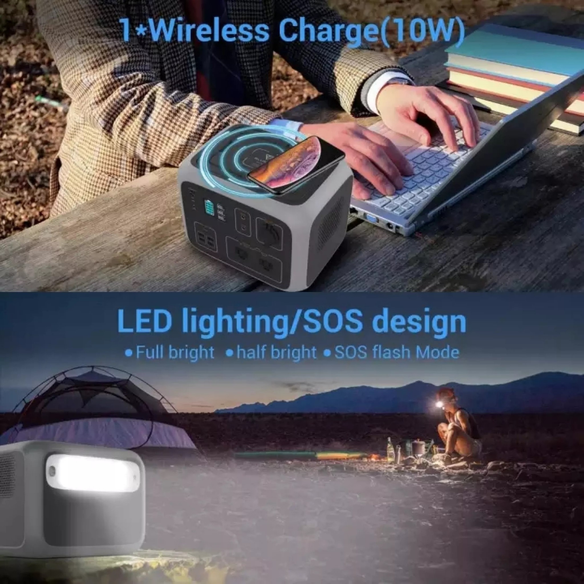 Bluetti AC50S Grey Portable Power Station ความจุ 135,000mAh/500Wh