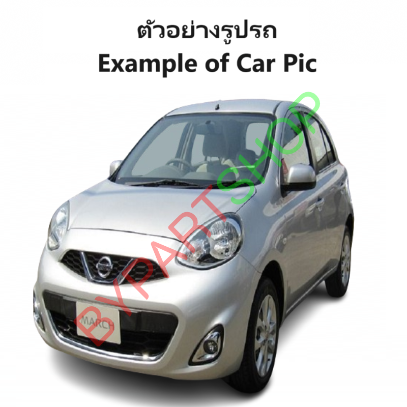 -แท้ศูนย์- ฝาครอบกระจกมองข้าง NISSAN MARCH(มาร์ช) สีพื้นดำ(ยังไม่ทำสี) ปี2010-2021 -ราคาต่อข้าง-