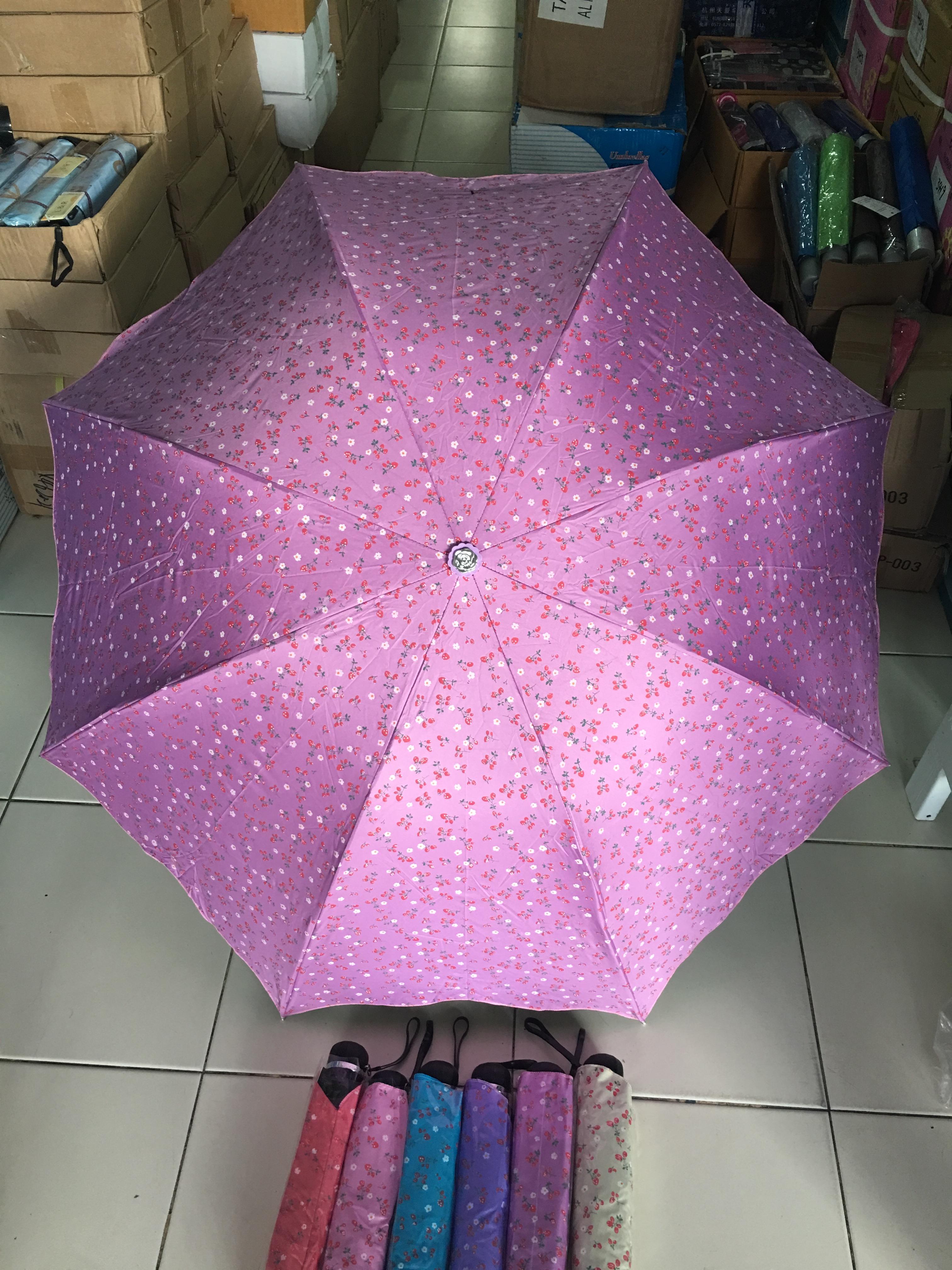 ร่มโค้งแฟชั่นยูวีดำ รหัส3417