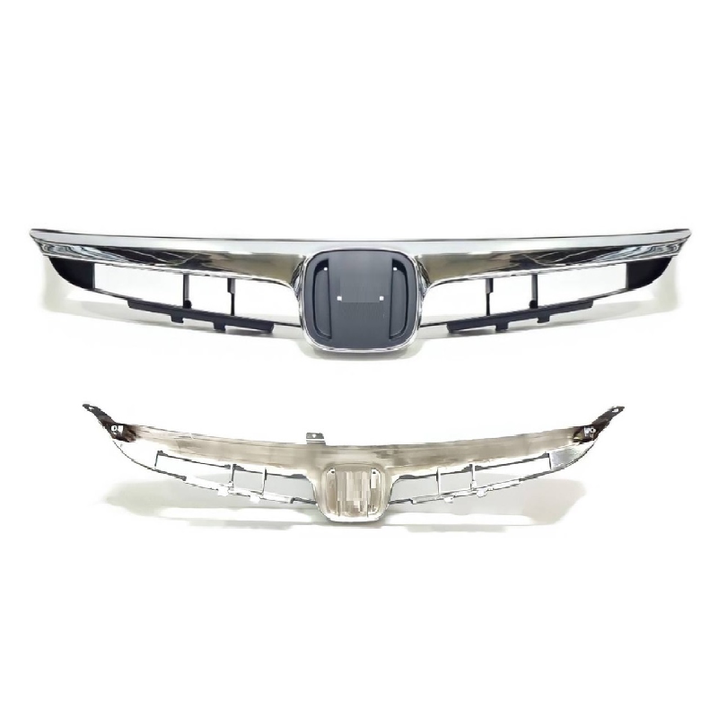 หน้ากระจัง HONDA CIVIC(ซีวิค) FD โฉมนางฟ้า รุ่นที่1 คาดโครเมียม ไม่มีโลโก้ ปี2006-2008 -แบบชิ้นเดียว- (รหัส:CV'06)