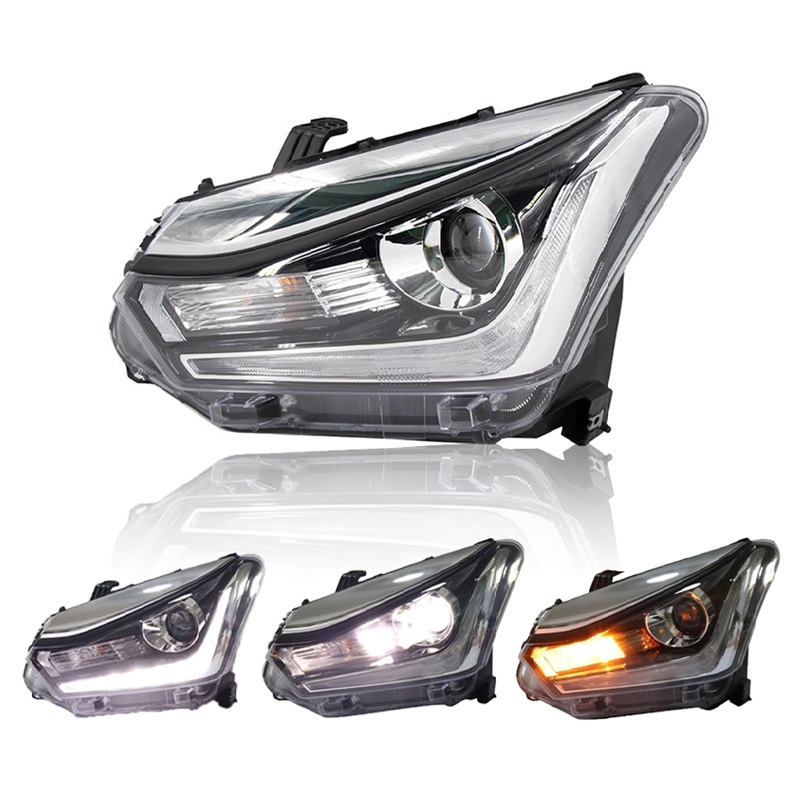 ไฟหน้า ISUZU D-MAX STEALTH(สเทลธ์) โปรเจคเตอร์ คิ้วชุบ ปี2018-2019 (งานO.E.M เทียบห้าง) -ราคาต่อดวง-