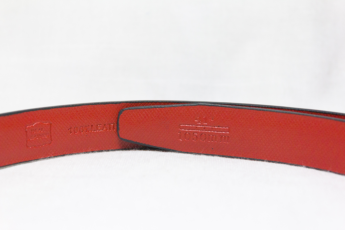 เข็มขัดหนังแท้ผู้หญิง หนังสีดำกว้าง 1.5 ซม