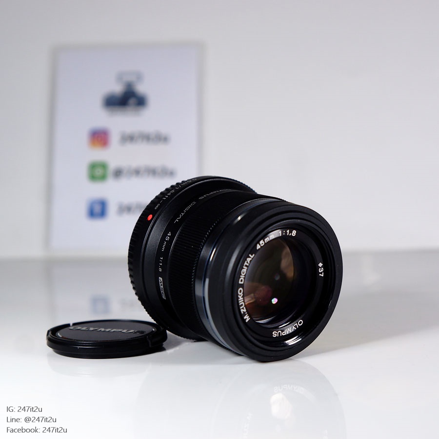 ขายเลนส์ Olympus 45mm f1.8 สีดำ