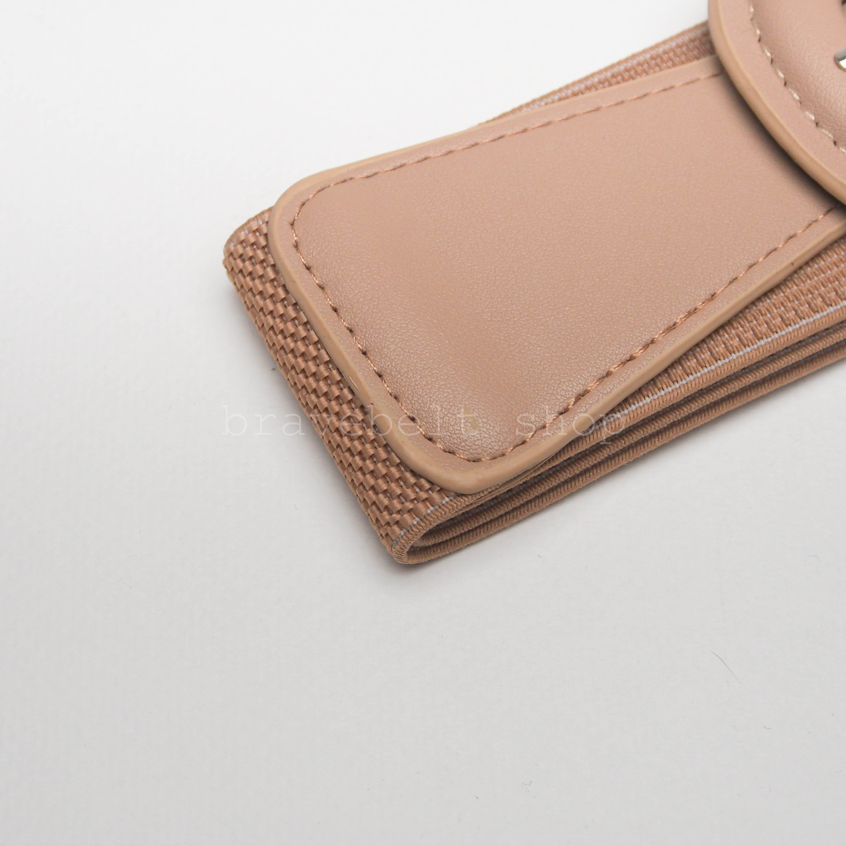 เข็มขัดยางยืดผู้หญิง แนวแฟชั่นสีชมพูน่ารักน่าใส่มาก