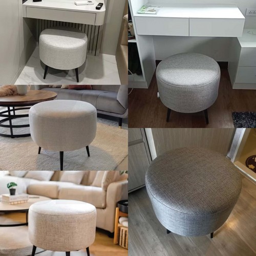 เก้าอี้ สตูล ทรงกลม เบาะนุ่ม ขาไม้ รับน้ำหนักได้เยอะ YL0253 - YL0257