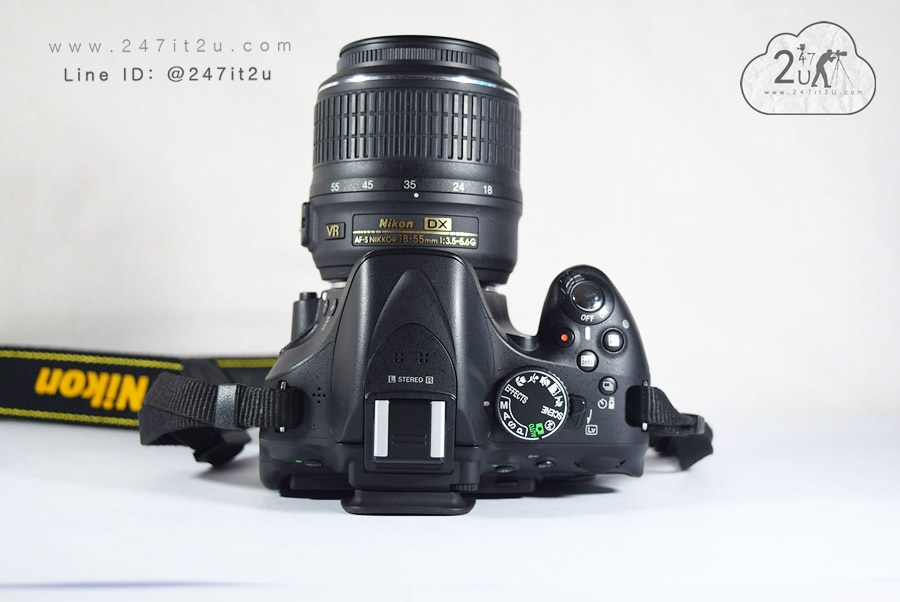 กล้อง Nikon D5200 พร้อมเลนส์ 18-55mm ชัตเตอร์ 4,3xx ครั้ง