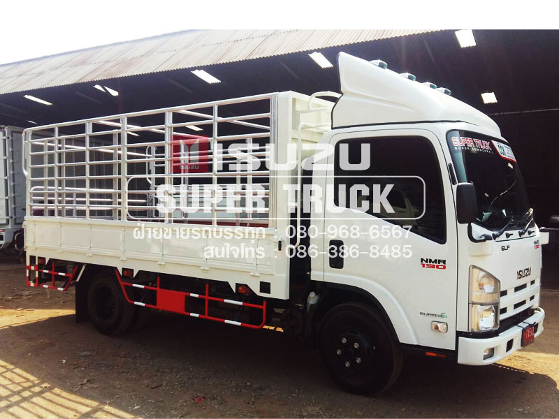 ISUZU NMR แบบกระบะคอก (ช่วงต่อยาว 4.3เมตร)