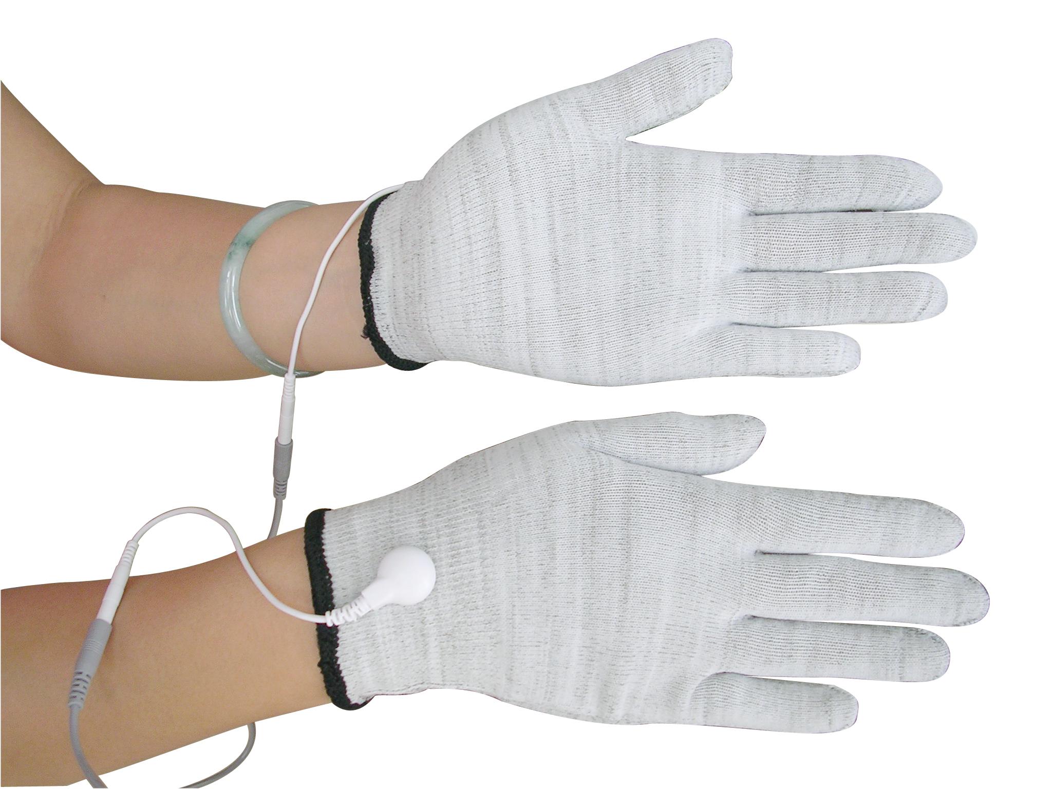 เครื่องกระตุ้นไฟฟ้า TENS รุ่น Digital Therapy Machine พร้อมด้วยถุงนวดมือและนวดเท้า (TENS with Conductive Fiber Electrode Gloves + Massage Socks)