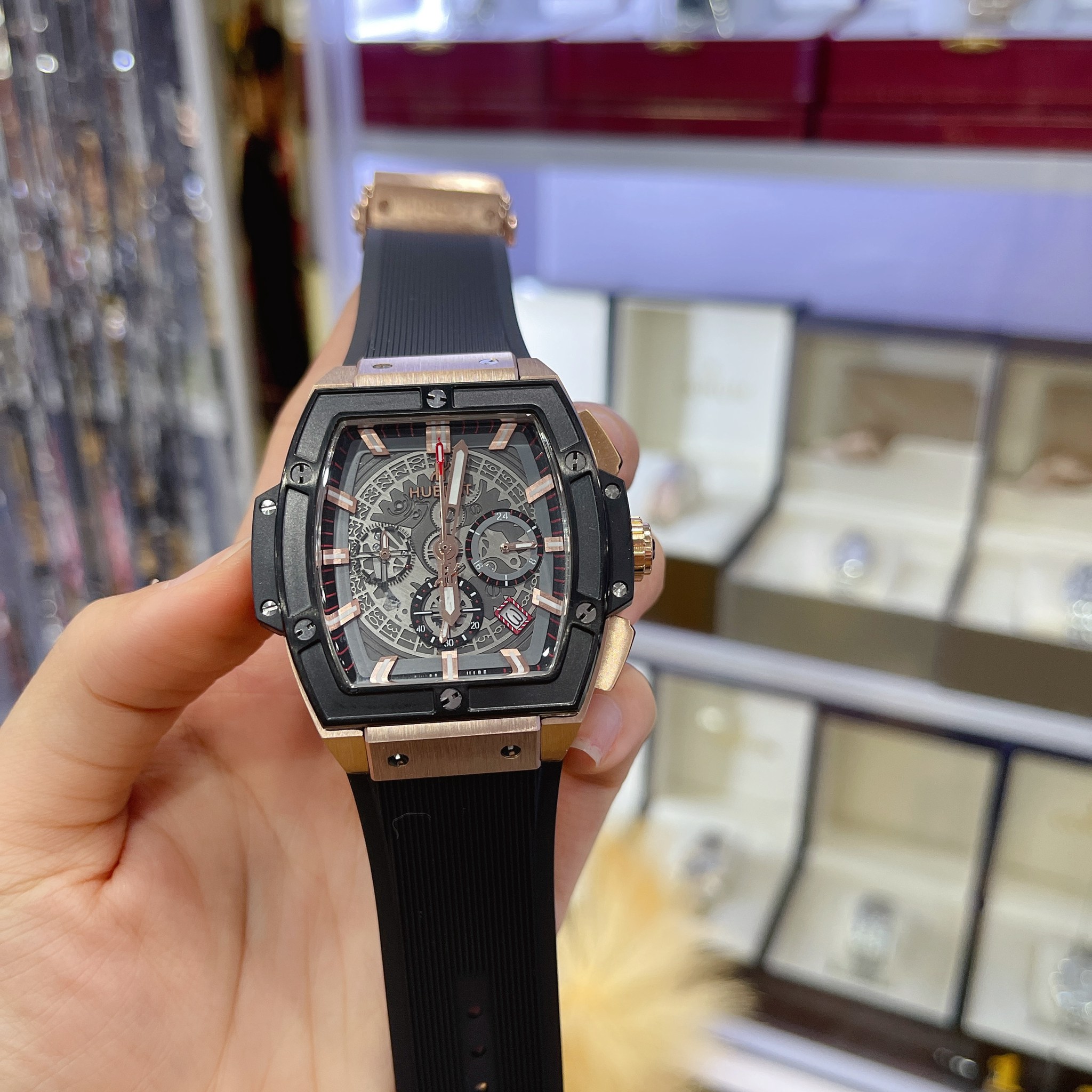 นาฬิกา Hublot MP-06 Aryton Senna Champion 88 black Pink Body Swiss