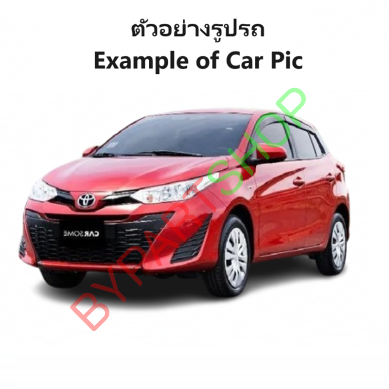 กระจกมองข้าง TOYOTA YARIS(ยาริส) Gen3/YARIS ATIV(เอทีฟ) รุ่นปรับมือ สีดำ(งานไม่ทำสี) ปี2013-2022 -ราคาต่อข้าง