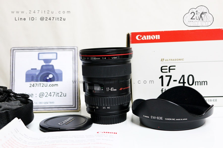 เลนส์ Canon 17-40mm f4 L USM รหัส UW