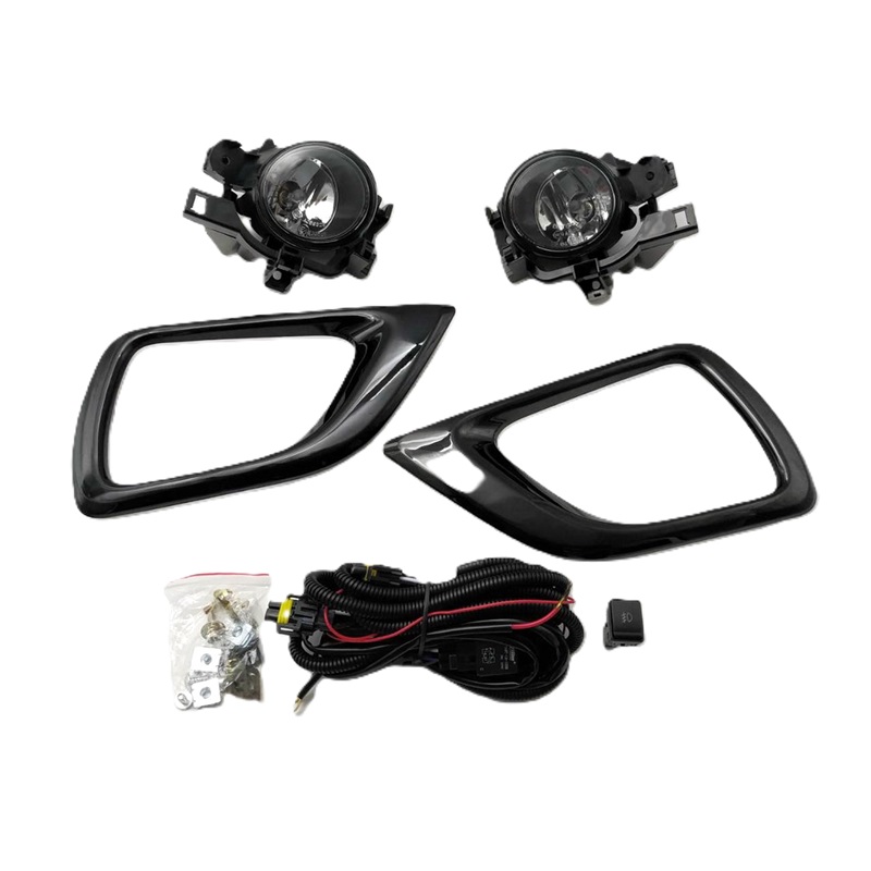 ไฟตัดหมอก/ไฟสปอร์ตไลท์ NISSAN NAVARA(นาวาร่า) NP300 ฝาครอบดำ ปี2014-2020 (ครบชุด) (รับประกัน 6เดือน)