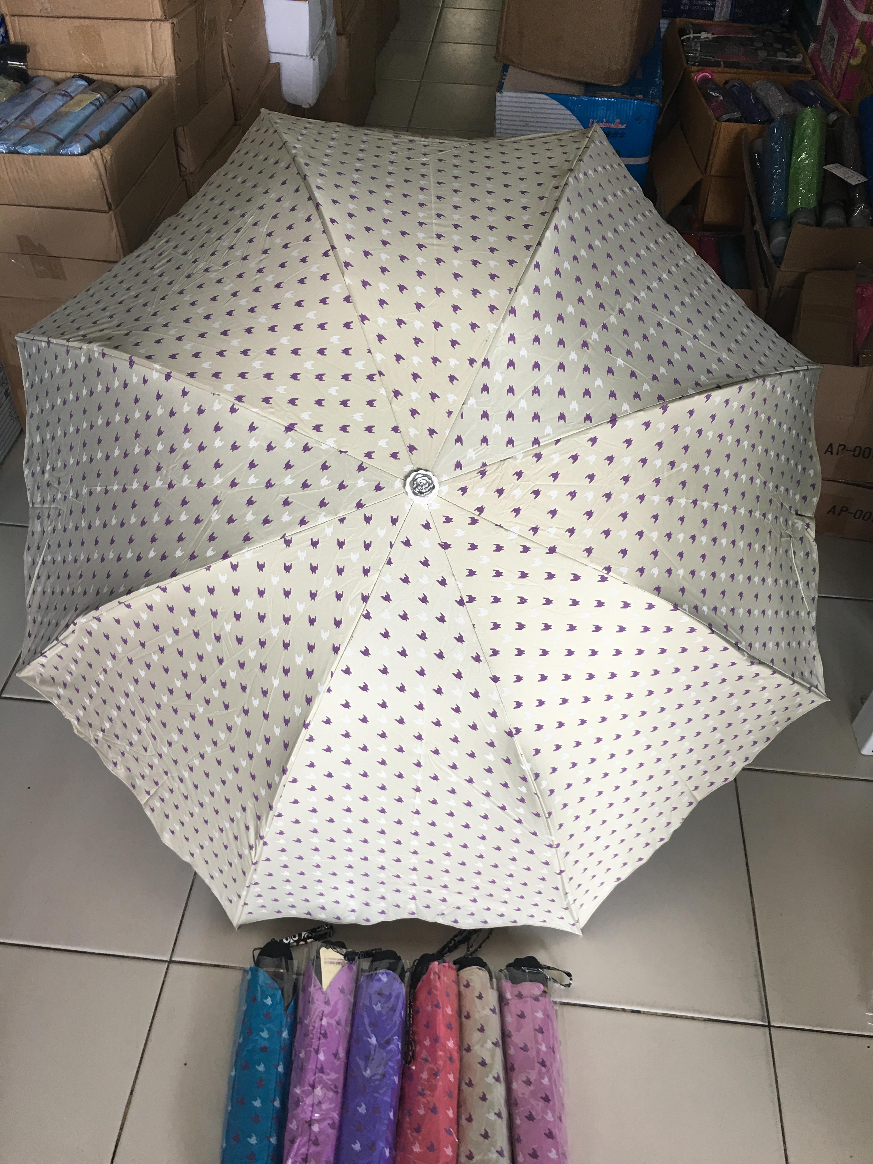 ร่มโค้งแฟชั่นยูวีดำ รหัส3413