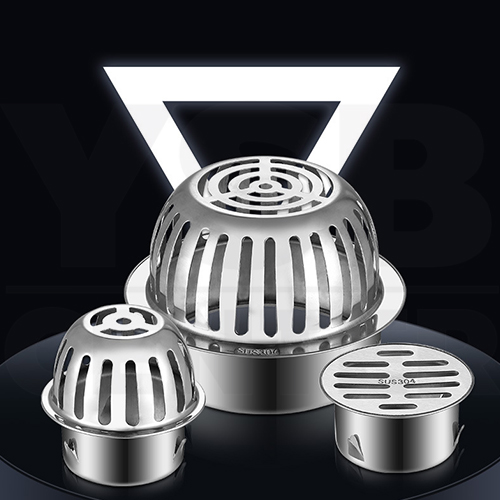 ตะแกรงระบายน้ำฝาครอบ สแตนเลส 304 นอกอาคาร กันขยะ กันเศษใบไม้ บริเวณกลางแจ้ง CM0090 - CM0095