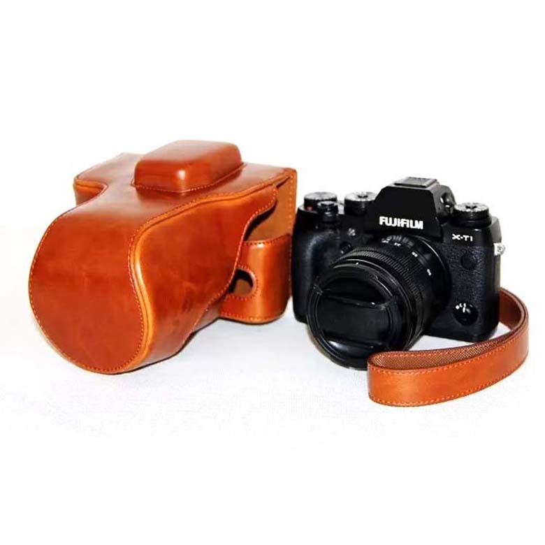 Bag Leather Case For Fujifilm X-T1 เต็ม