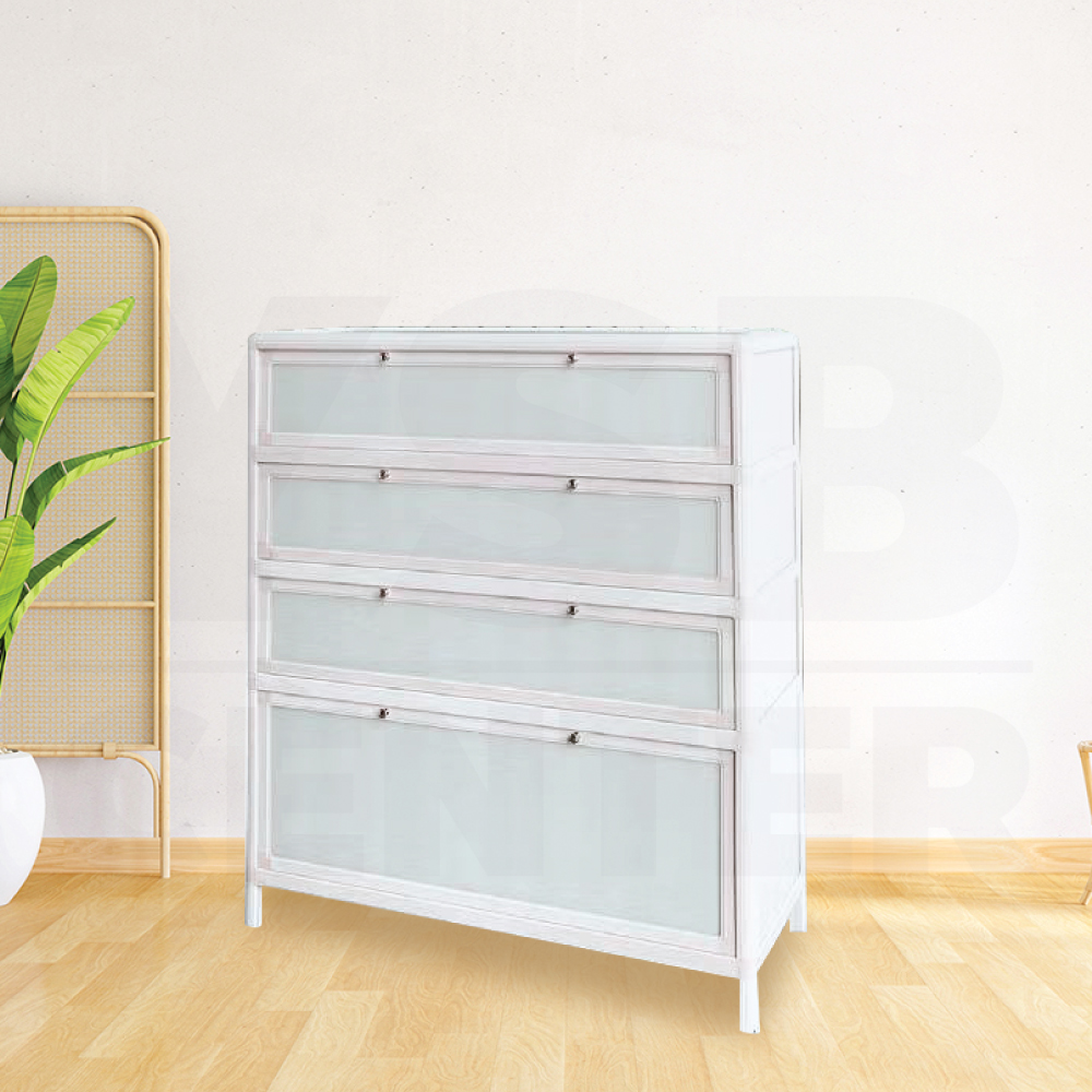 ชั้นวางรองเท้า ตู้เก็บรองเท้า อเนกประสงค์ อลูมิเนียมแท้ แข็งแรงกันน้ำ กันปลวก YL0331 - YL0334