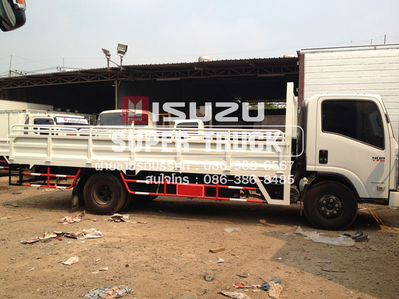 ISUZU NQR แบบกระบะ (ช่วงต่อยาว 5.6เมตร)