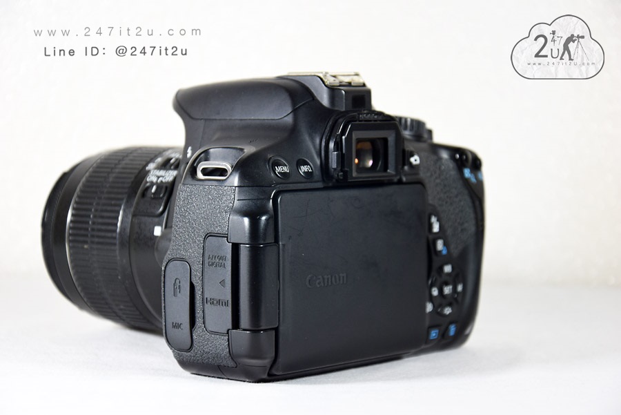 กล้อง Canon 650D และ เลนส์ 18-55 mm is II มีกระเป๋า สภาพดี