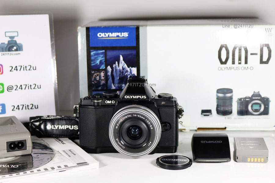 กล้อง Olympus OM-D EM 5 Mark I พร้อมเลนส์ 14-42mm สีดำ