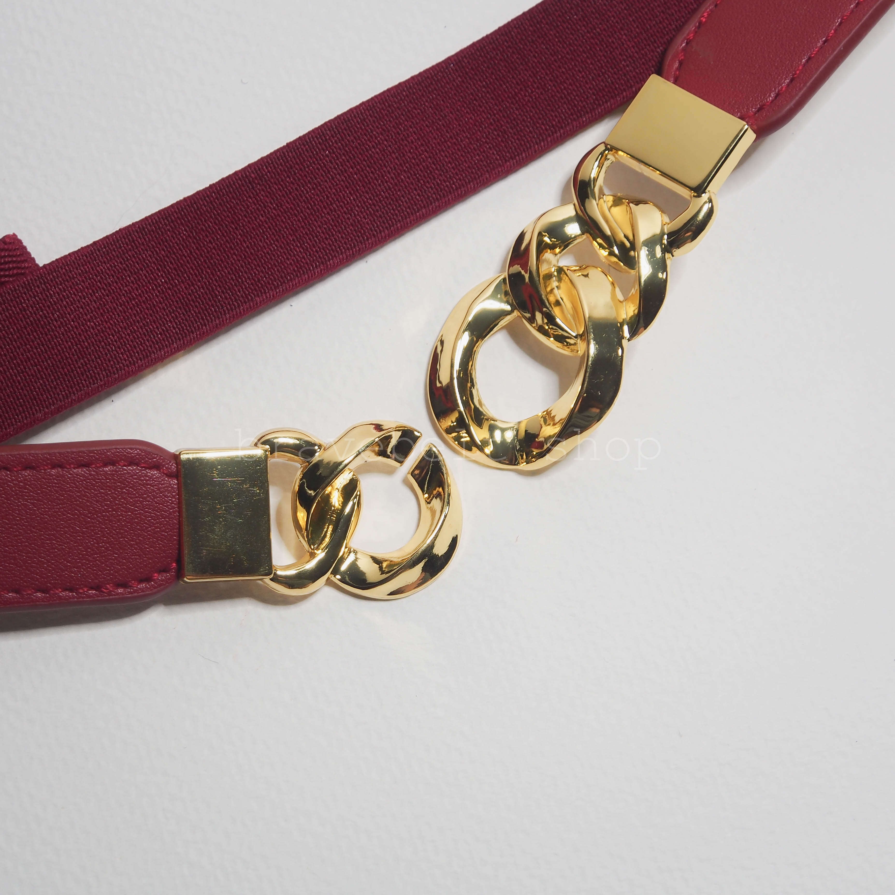 เข็มขัดยางยืดผู้หญิงเส้นเล็กน่ารัก ใส่กับชุดกระโปรงดูน่ารักมาก