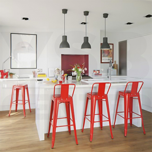 เก้าอี้บาร์ เก้าอี้ทรงสูง เก้าอี้บาร์สตูล เก้าอี้เคาร์เตอร์ พนักพิง โมเดิร์นสไตล์