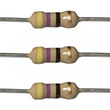 Resistors 47 Ohm 1/4W 5% Carbon Film