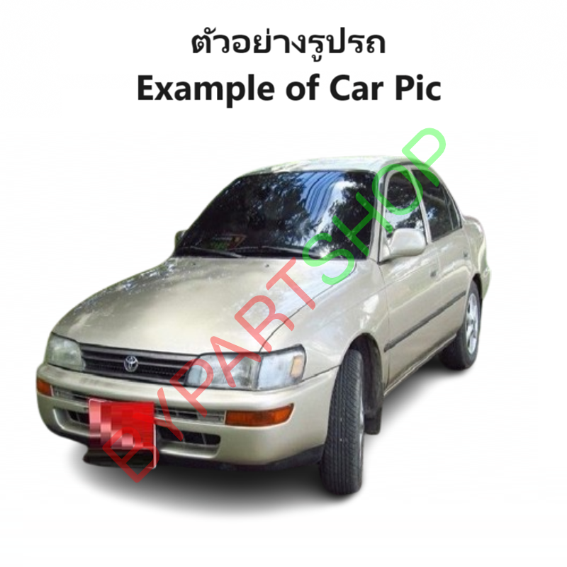 กระจกมองข้าง TOYOTA COROLLA(โคโรล่า) EE/AE100-AE101-AE102 โฉมสามห่วง รุ่นปรับมือ สีดำ(งานไม่ทำสี) -ราคาต่อข้าง-