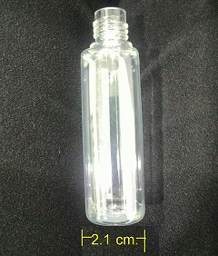 30ml PET ขวดหยดใส แบนขอบมน ฝาดับเบิ้ลล็อค