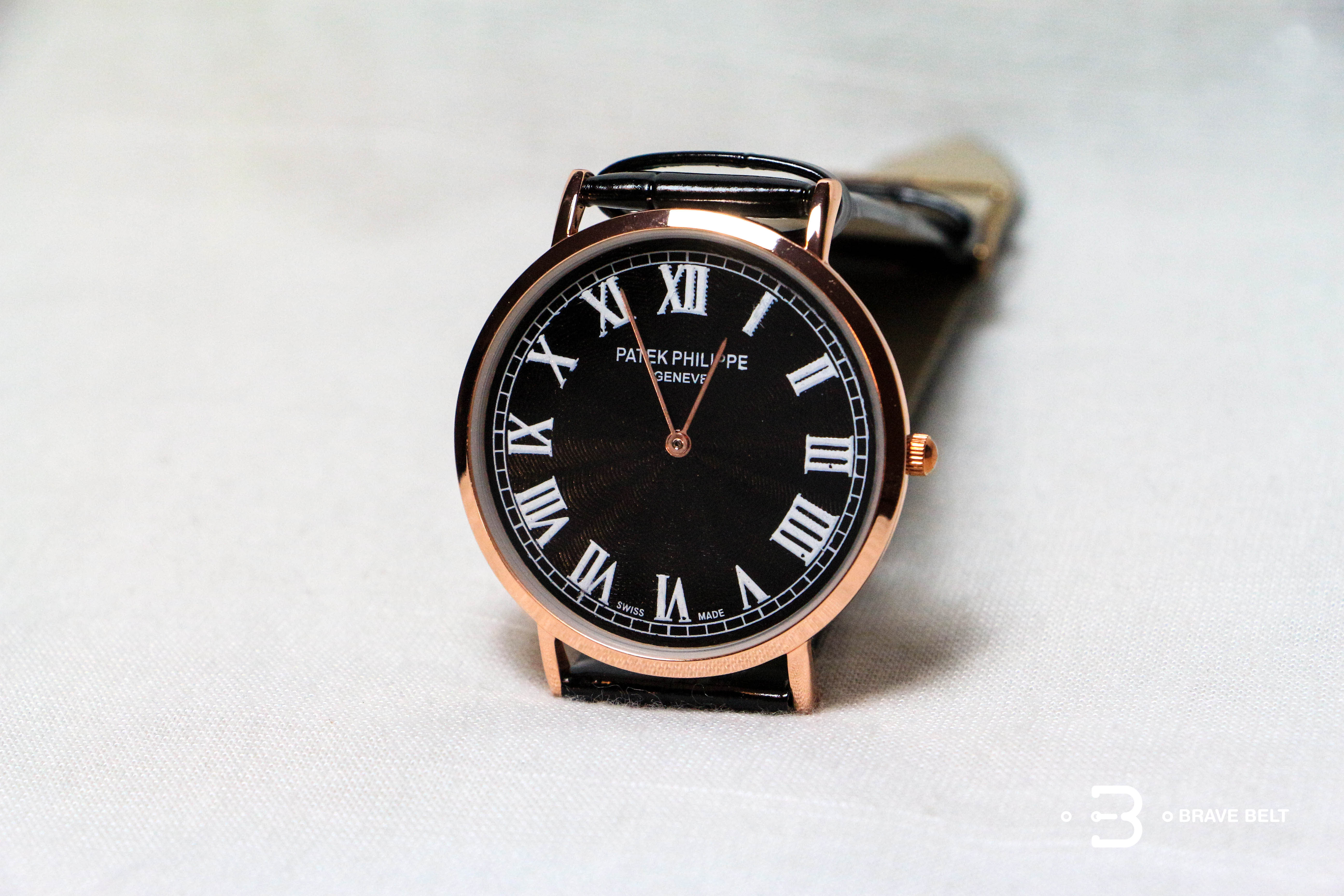 รีวิวนาฬิกา ตัวเลขโรมัน ทรงคลาสสิก patek philippe top mirror หน้าปัดดำ