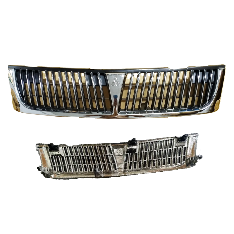 หน้ากระจัง MITSUBISHI LANCER(แลนเซอร์) CK4/CK5 F STLYE (ลายเส้นตั้ง) ชุบโครเมียม ไม่มีโลโก้ ปี1999-2002 (รหัส:CK4-ศรี)