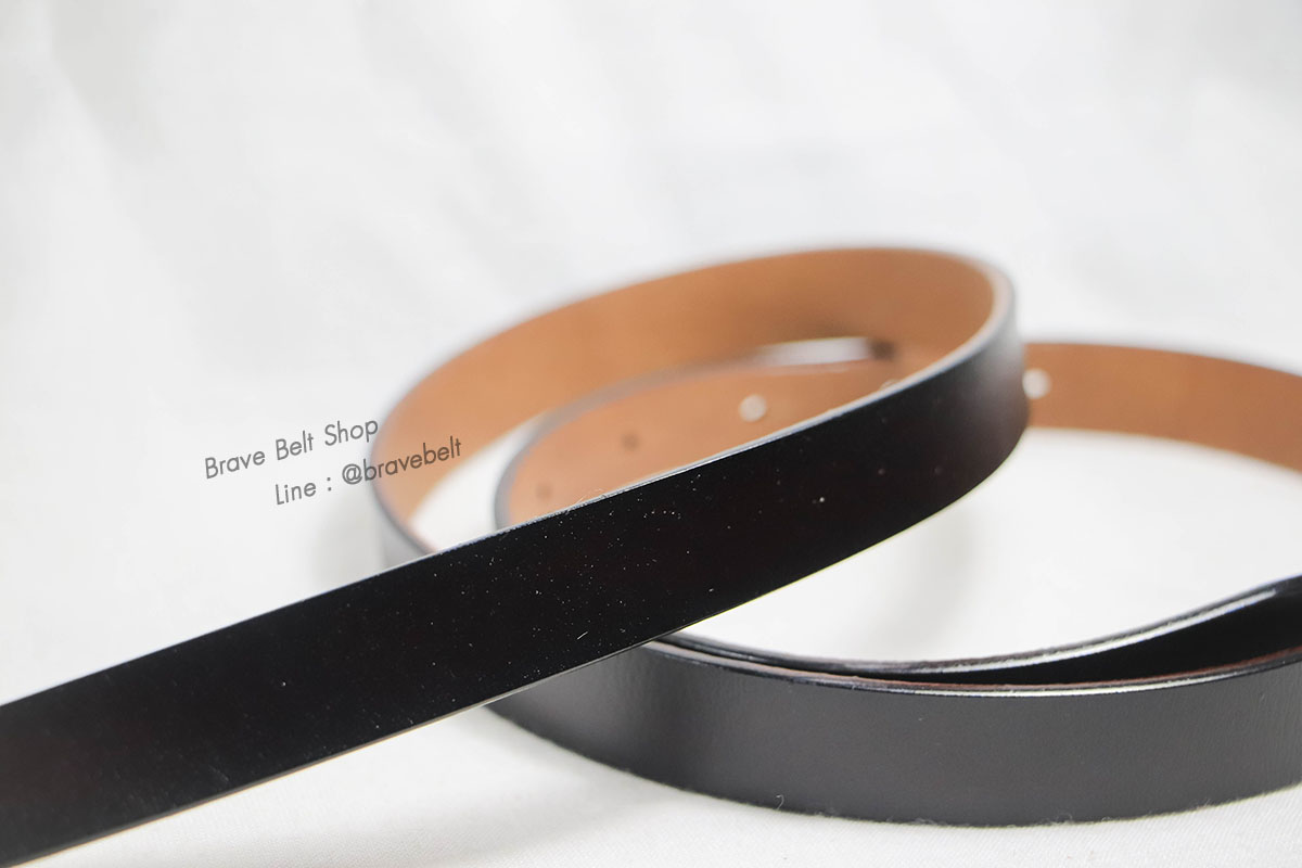 เข็มขัดหนังแท้เส้นเล็ก หัวเพชรสวยๆ