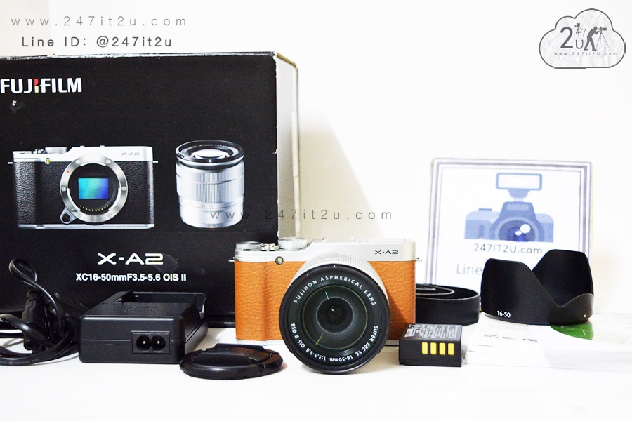กล้อง Fujifilm X-A2+เลนส์ 16-50 mm f3.5-5.6 OIS II สีส้ม