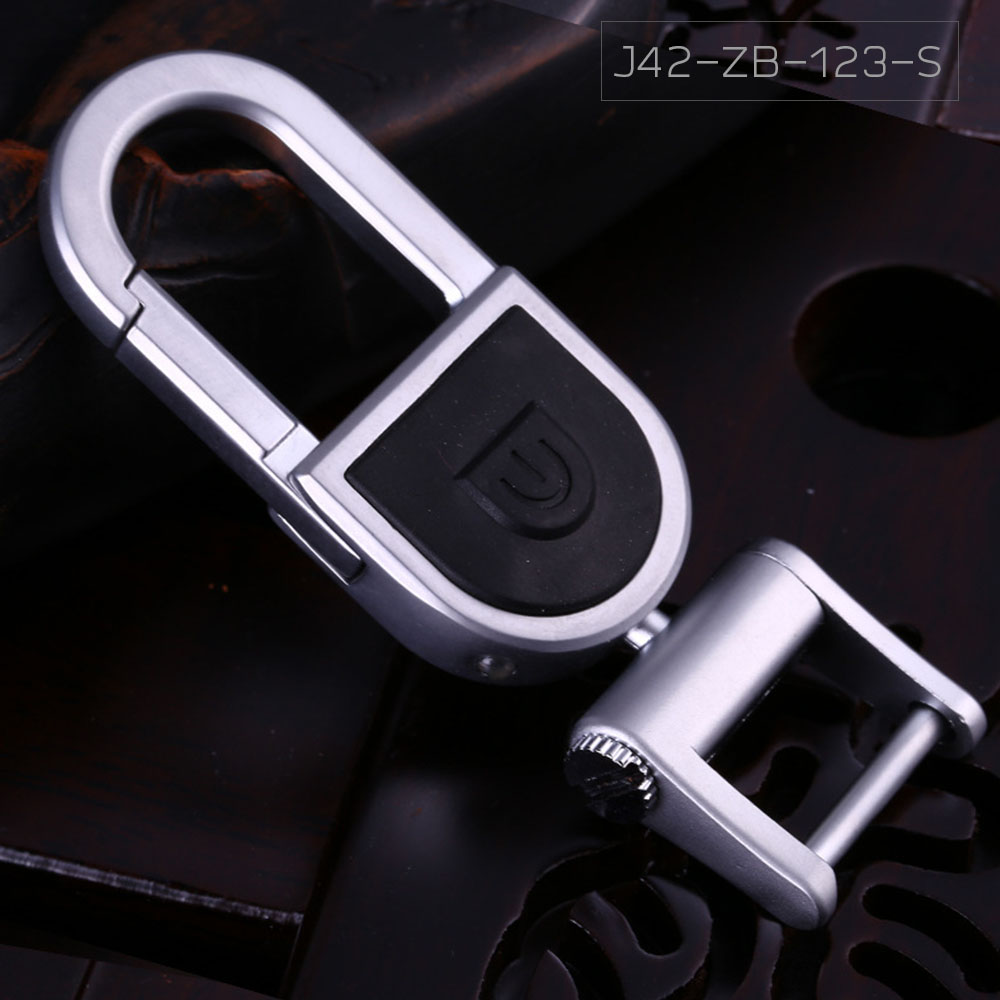 JOBON พวงกุญแจ เกรดพรีเมี่ยม 2 in 1 ล๊อกแบบขันน๊อต + ไฟฉายในตัว หนาพิเศษ