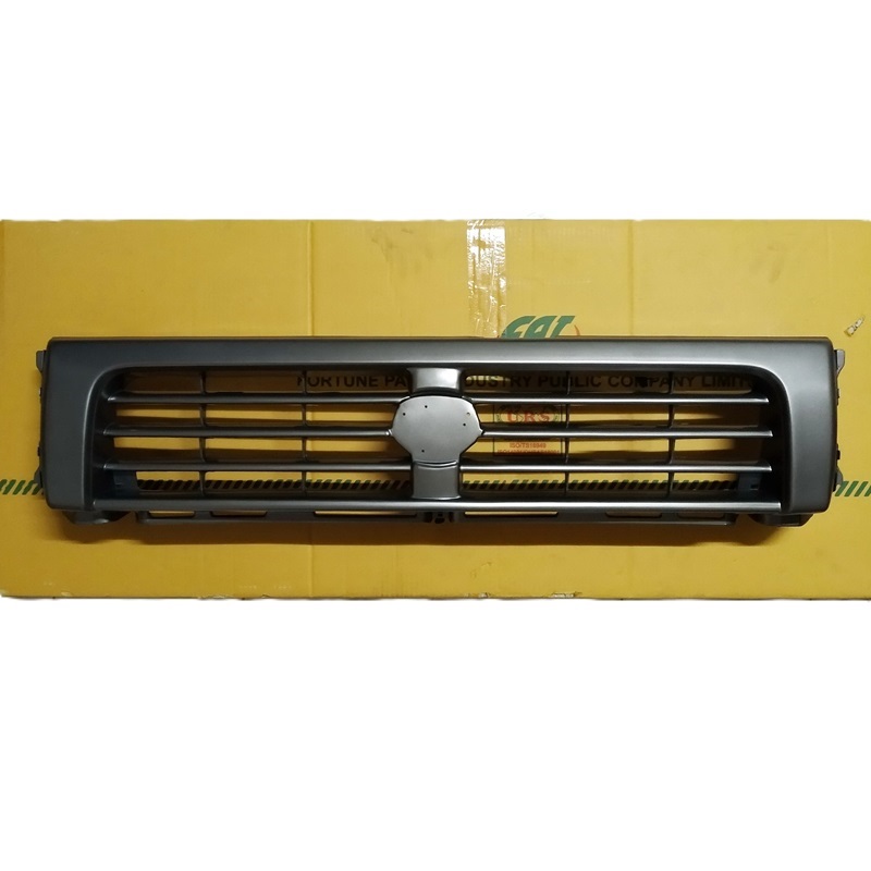 หน้ากระจัง TOYOTA MTX(ไมร์ตี้เอ็กซ์) LN111 4WD สีดำ(เทา)+ขอบไฟคู่ ไม่มีโลโก้ ปี1995-1996 (รหัส:MTX'95 4WD-ดำ+ขอบคู่)