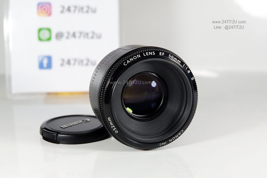 เลนส์ Canon EF 50mm F1.8 II สีดำ