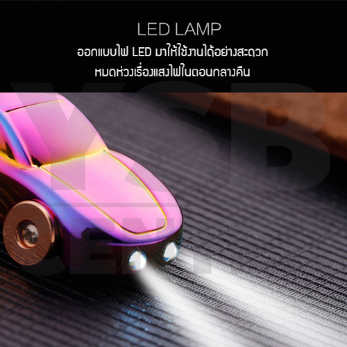 JOBON พวงกุญแจ พวงกุญแจรถยนต์ เกรดพรีเมี่ยม มาพร้อมไฟ LED มี 5 เฉดสี