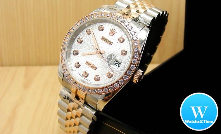 นาฬิกา Rolex Datejust Jubilee Mensize 36 mm. & Lady 26 mm Steel Rose Gold 2K