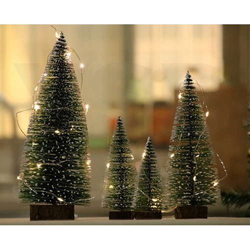 ต้นคริสต์มาสตกแต่ง ต้นคริสต์มาสปลอม Christmas Tree มาพร้อมไฟ LED ขนาด 30 cm B1S014 - B1S127
