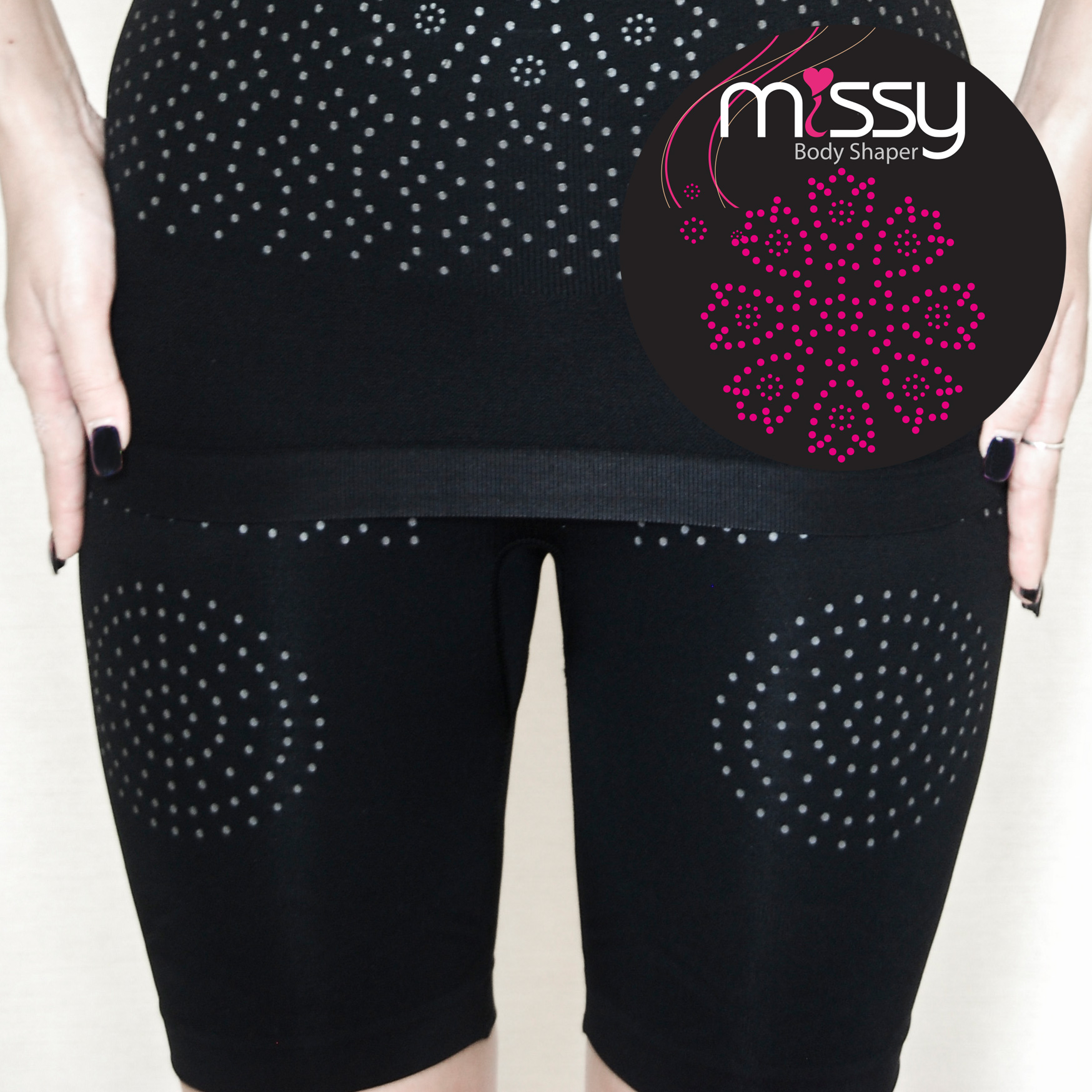 เม็ดดอท อินฟราเรด ชุดกระชับสัดส่วน 5 ชิ้น (Missy Body Shaper)