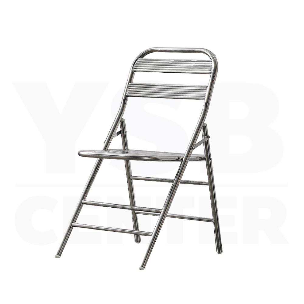 เก้าอี้ พับสแตนเลส ทานอาหาร ร้านกาแฟ แข็งแรงทนทาน YL0284-SH85.5-ST