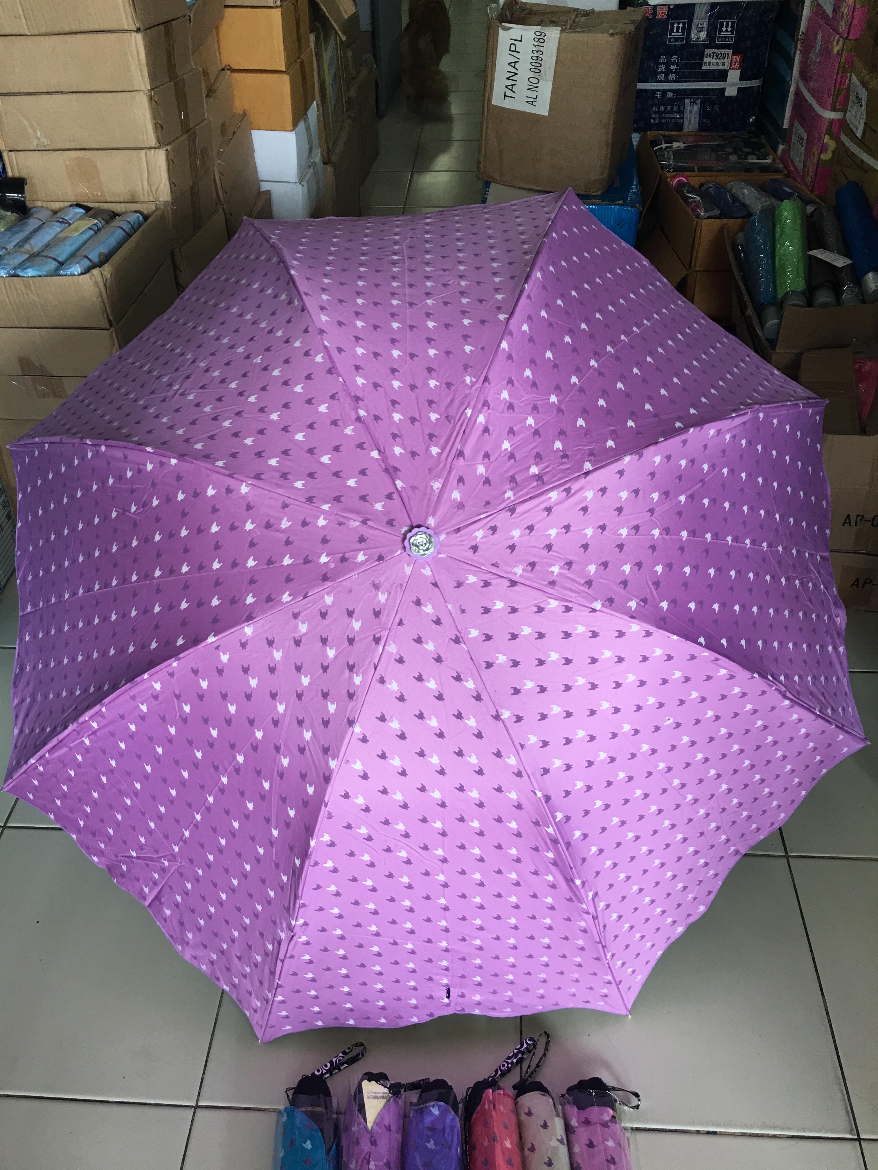 ร่มโค้งแฟชั่นยูวีดำ รหัส3413